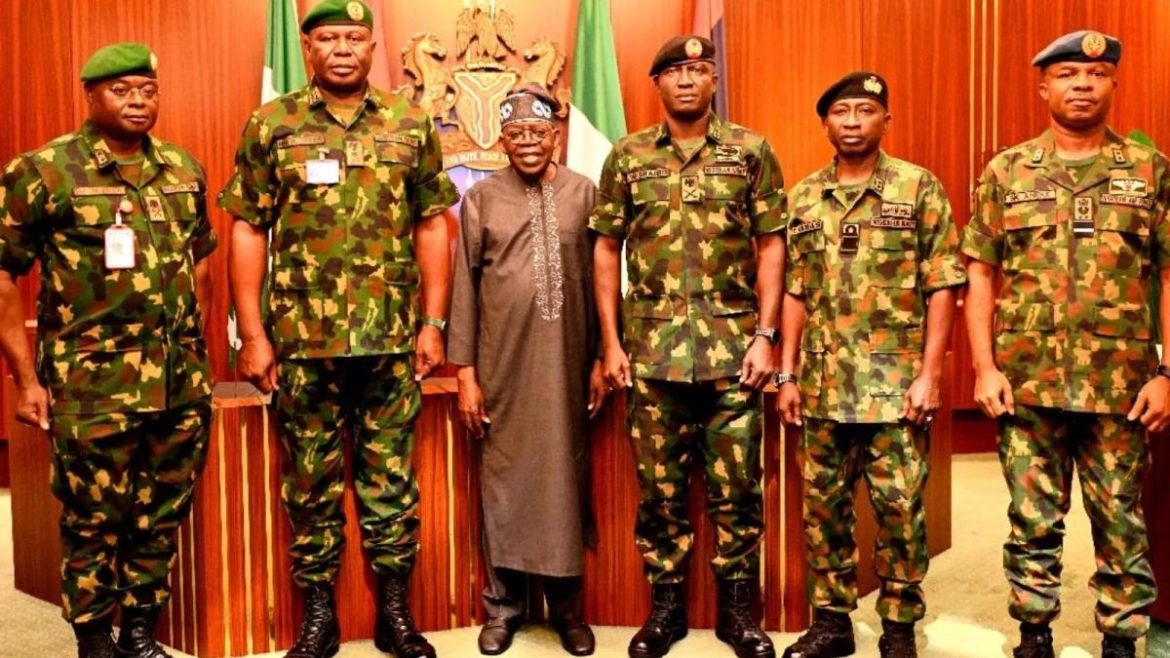 tinubu and service chiefs 1