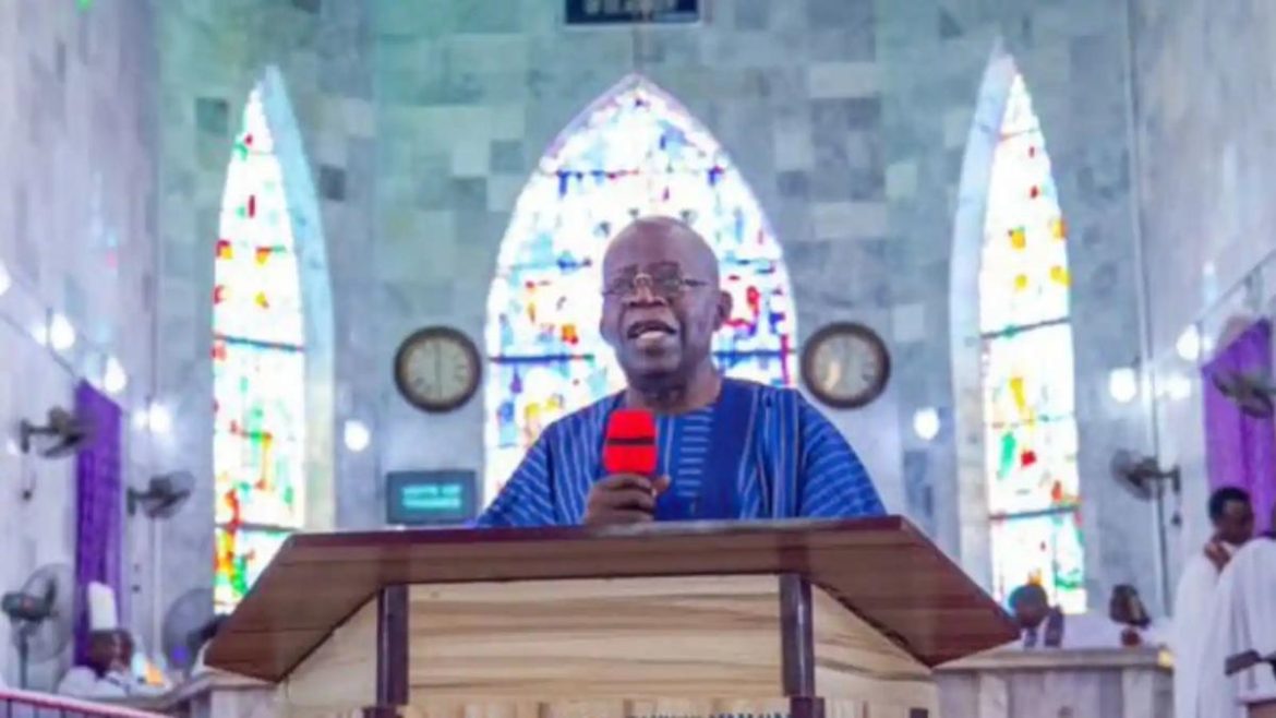 president bola ahmed tinubu in owo church