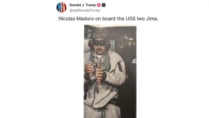 trump post maduro